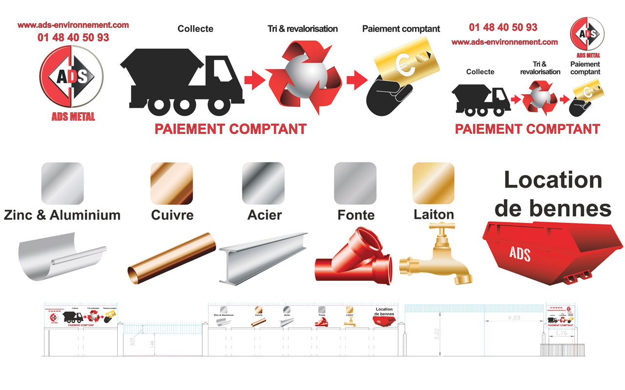 enseigne entreprise ADS Métal