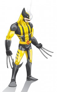 Wolverine dessin vectoriel