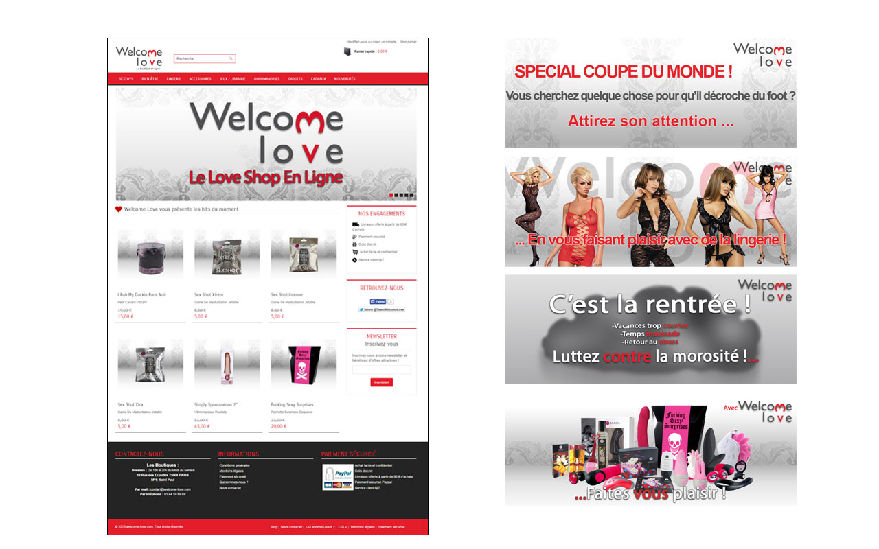 Sliders Homepage site Welcome Love